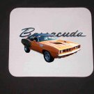 New Orange 1971 Plymouth Barracuda Mousepad!!