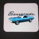 New 1970 Blue Plymouth Barracuda Mousepad!!