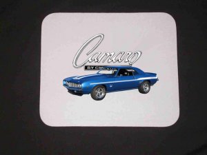 New Blue 1969 Chevy Yenko Camaro Mousepad