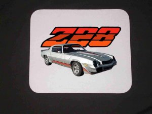 New Silver 1981 Chevy Camaro Z28 Mousepad