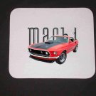 New Red 1969 Ford Mustang Mach 1 Mousepad!