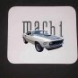New White 1969 Ford Mustang Mach 1 Mousepad!