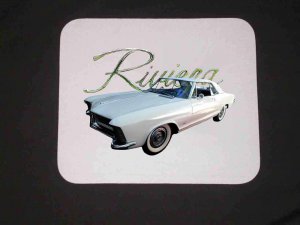 New White 1965 Buick Riviera Mousepad