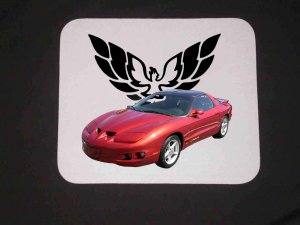 New 2000 Rust Pontiac Trans AM Mousepad!