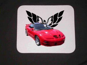 New 2000 Red Pontiac Trans AM WS6 Mousepad!