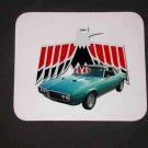 New 1968 Turquoise Pontiac Firebird convertible Mousepad!