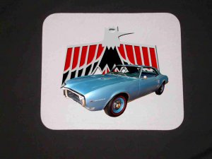 New 1968 Blue Pontiac Firebird Mousepad!