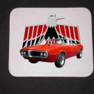 New 1967 Red Pontiac Firebird Convertible Mousepad!