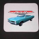 New 1966 Turquoise Pontiac GTO Convertible Mousepad!