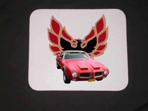 New 1971 Red Pontiac Formula Firebird Mousepad!