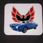 New 1973 Blue Pontiac Formula Firebird Mousepad!