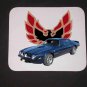 New 1974 Blue Pontiac Trans AM no Eagle Mousepad!