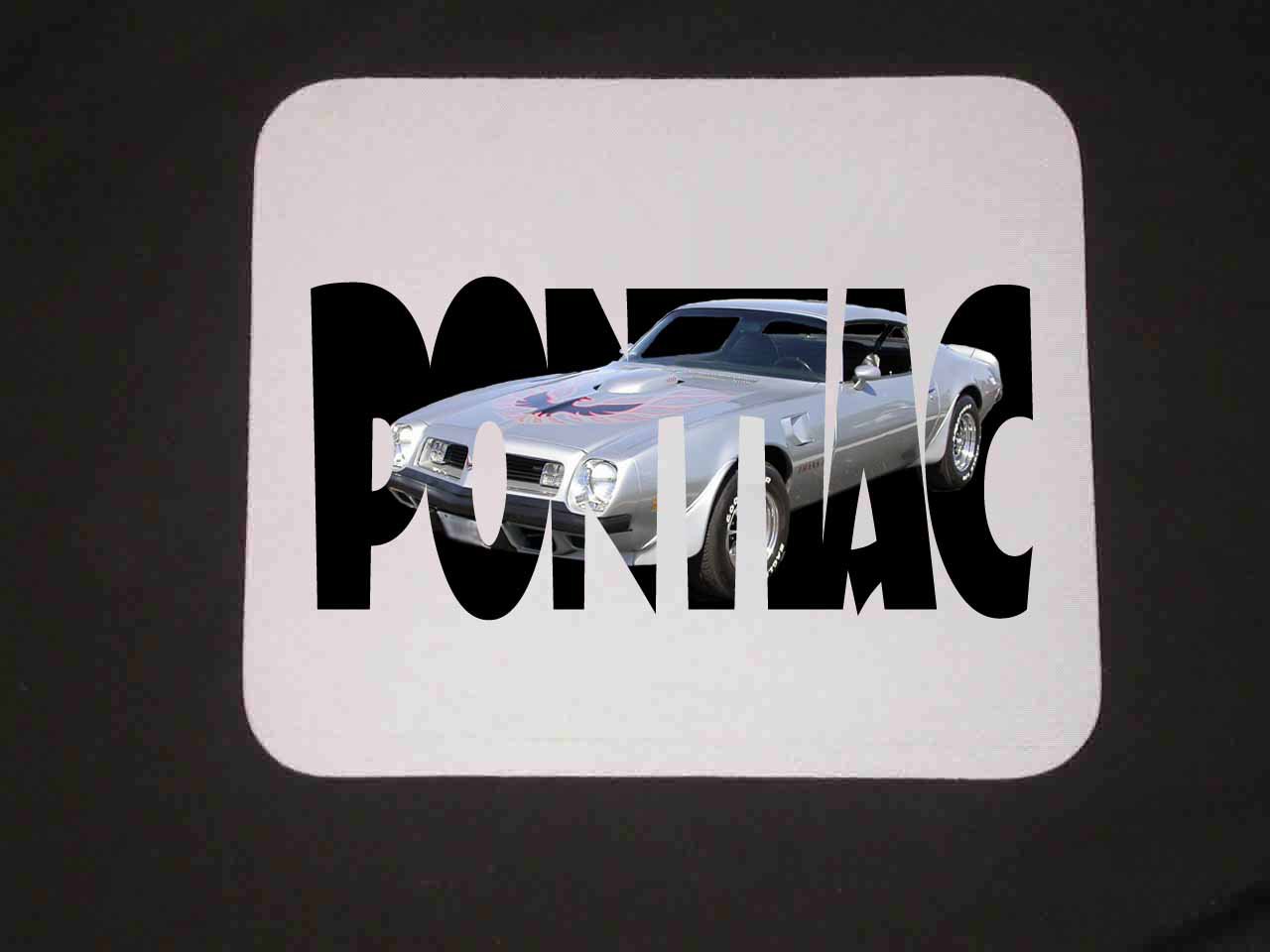 New 1975 Silver Pontiac Trans AM w/ letters Mousepad!