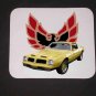 New 1975 Yellow Pontiac Formula Firebird Mousepad!