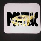 New 1976 Yellow Pontiac Trans AM w/ letters Mousepad!