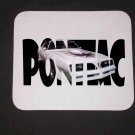 New 1977 White Pontiac Firebird w/ letters Mousepad!