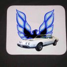 New 1979 White Pontiac Formula Firebird Mousepad!