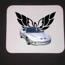 New 1998 Silver Pontiac Trans AM Mousepad!
