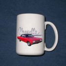 New 15 oz. Red 1966 Chevy Chevelle  mug!