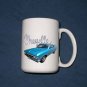 New 15 oz. Blue 1966 Chevy Chevelle  mug!
