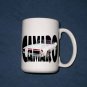 New 15 oz. 1967 White Chevy Camaro RS Convertible w/ letters mug!