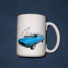 New 15 oz. 1969 Blue Chevy Camaro RS/SS  mug!