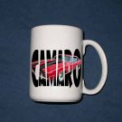 New 15 oz. Red 1969 Chevy Camaro Z28  w/ letters mug!