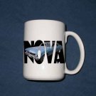 New 15 oz. Blue 1971 Chevy Nova SS w/letters mug!