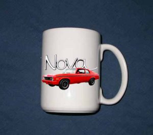 New 15 oz. Red 1973 Chevy Nova mug!