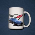New 15 oz. Black 1990 Chevy Corvette Convertible  mug!