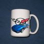 New 15 oz. Blue 2002 Chevy Corvette Convertible mug!