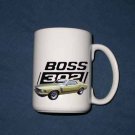 New 15 oz. Green 1970 Ford Boss Mustang mug