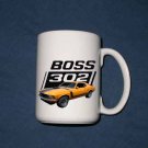 New 15 oz. Orange 1970 Ford Boss Mustang mug