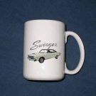 New 15 oz. White 1974 Dodge Dart Swinger mug!