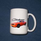 New 15 oz. Red/Orange 2009 Dodge Challenger RT mug!