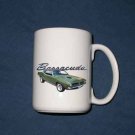 New 15 oz. Dk. Green 1970 Plymouth  Barracuda mug