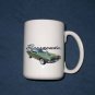 New 15 oz. Dk. Green 1970 Plymouth  Barracuda mug