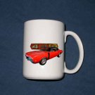New 15 oz. Red 1968 Oldsmobile Cutlass 442 Convertible mug