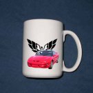 New Huge 15 Oz. Red 2000 Pontiac Trans AM Mug