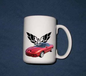 New Huge 15 Oz. Rust 2000 Pontiac Trans AM Mug