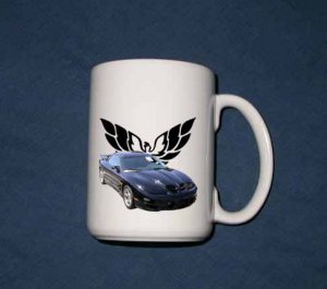 New Huge 15 Oz. Midnight Blue 2000 Pontiac WS6 Trans AM Mug
