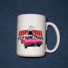 New Huge 15 Oz. Red 1969 Pontiac Firebird Convertible Mug New Huge 15 Oz. Red 1969 Pontiac Firebird Convertible Mug
