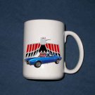 New Huge 15 Oz. Blue 1967 Pontiac Firebird Mug