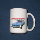 New Huge 15 Oz. Blue 1965 Pontiac GTO Mug