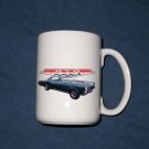 New Huge 15 Oz. Dk. Blue 1966 Pontiac GTO Mug