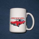 New Huge 15 Oz. Red 1967 Pontiac GTO Mug