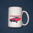 New Huge 15 Oz. Red 1967 Pontiac GTO Convertible Mug