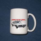 New Huge 15 Oz. White 1968 Pontiac GTO Mug