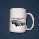 New Huge 15 Oz. Green 1969 Pontiac GTO Mug