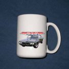 New Huge 15 Oz. Dk. Green 1970 Pontiac GTO Mug
